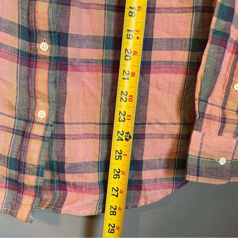 NWT Lauren Ralph Lauren Med Pink Plaid Long Sleeve Button-down Shirt Ret $145! - Picture 8 of 9